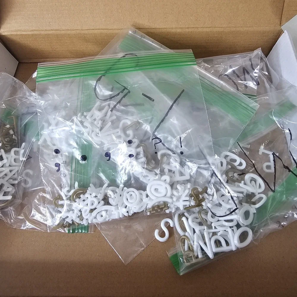 White Letters For Felt Board English Alphabet Numbers Months, NO BOARD INCLUDED‎
